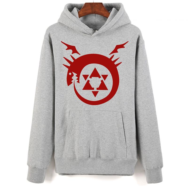 Fullmetal Alchemist Harajuku Hoodies - Pullover Anime Printed Hoodie