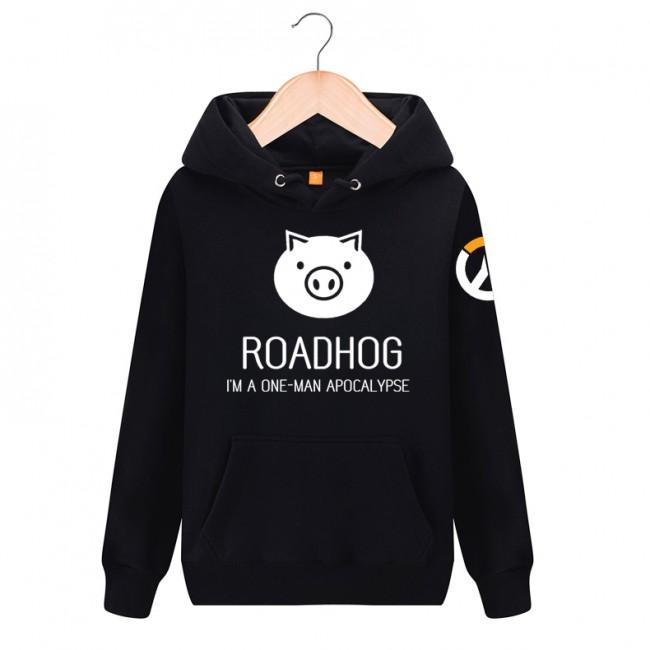 Overwatch Roadhog Hoodies - Pullover Black  Hoodie