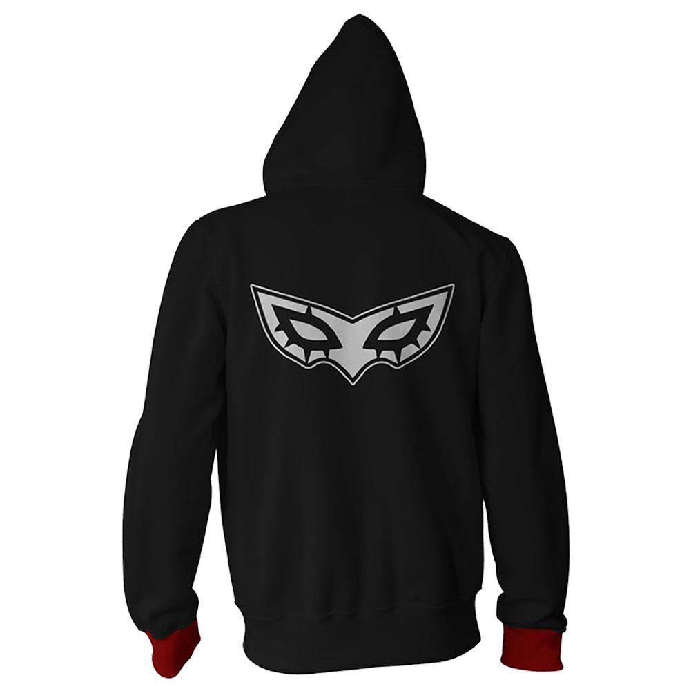 Unisex Akira Kurusu Joker Hoodies Game Persona Zip Up 3D Print Hoodies