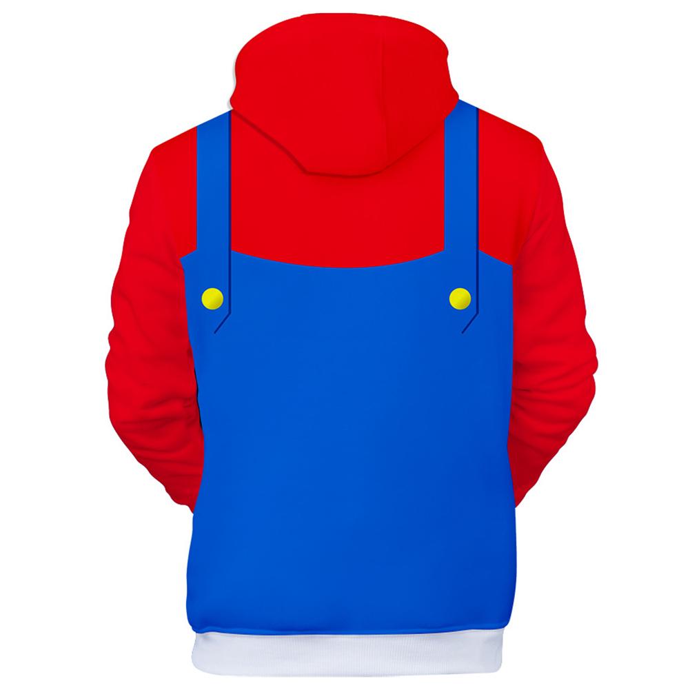 Super Mario Brothers Men's Red Costume Hoodie