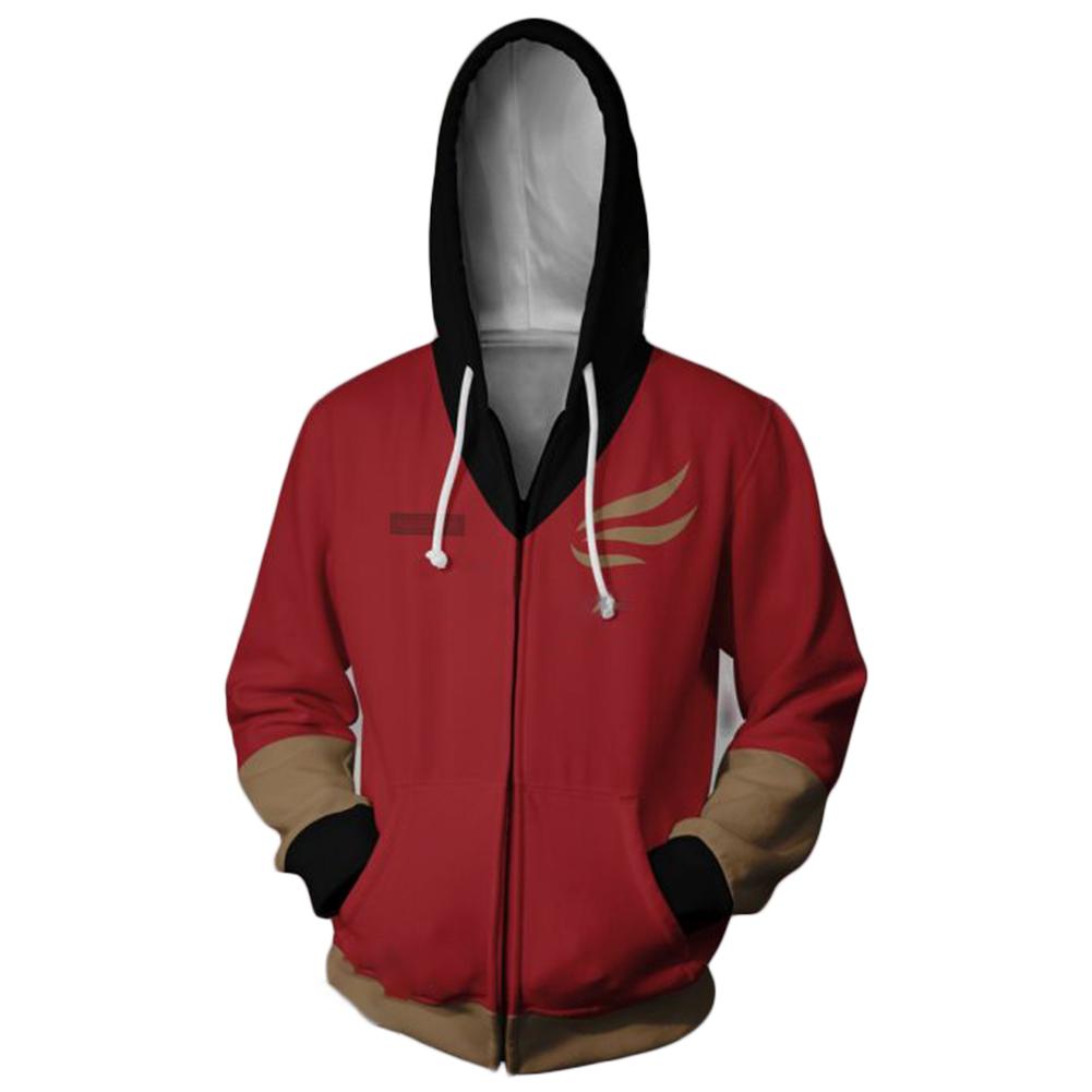 Unisex Claire Redfield Hoodies Resident Evil 2 Zip Up 3D Print Jacket