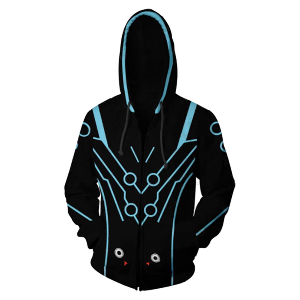 Unisex Shimada Genji Skin Hoodies Game Overwatch Zip Up 3D Print Hoodies