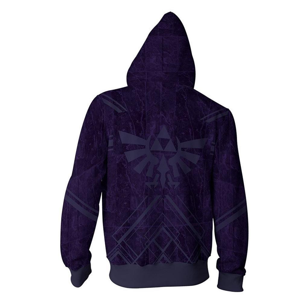 Unisex Hoodies The Legend of Zelda Zip Up 3D Print Jacket