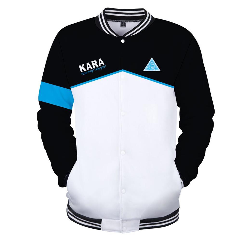 Unisex Jacket Detroit Become Human Kara/RK800 Baseball Uniform Jacket