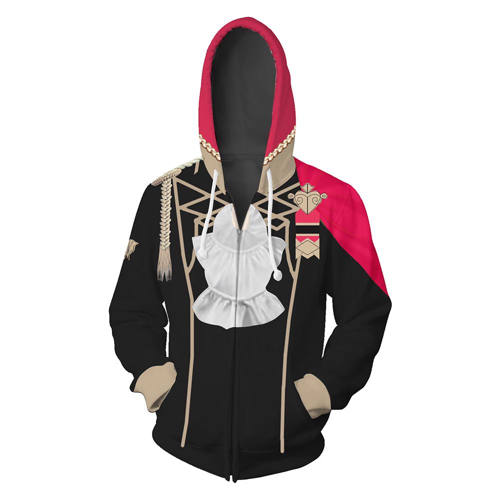 Unisex BLACK EAGLE Hoodies Fire Emblem: Three Houses Zip Up 3D Print Hoodies