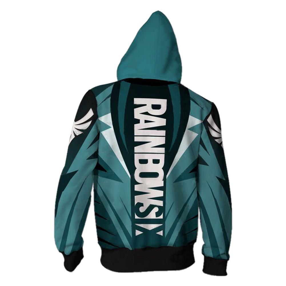 Unisex Zofia Hoodies Rainbow Six Siege Zip Up 3D Print Jacket