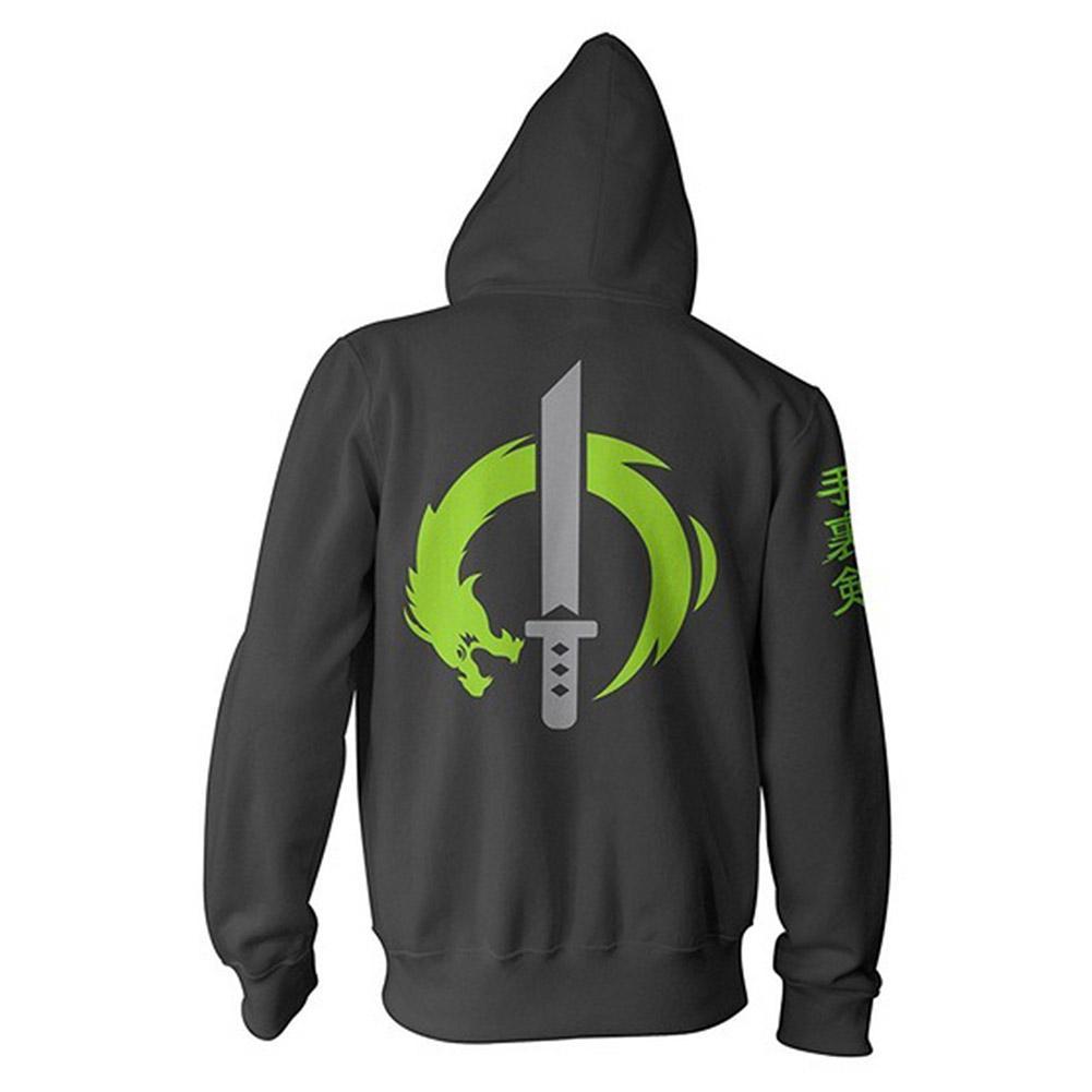 Unisex Genji Hoodies Overwatch Zip Up 3D Print Jacket Sweatshirt