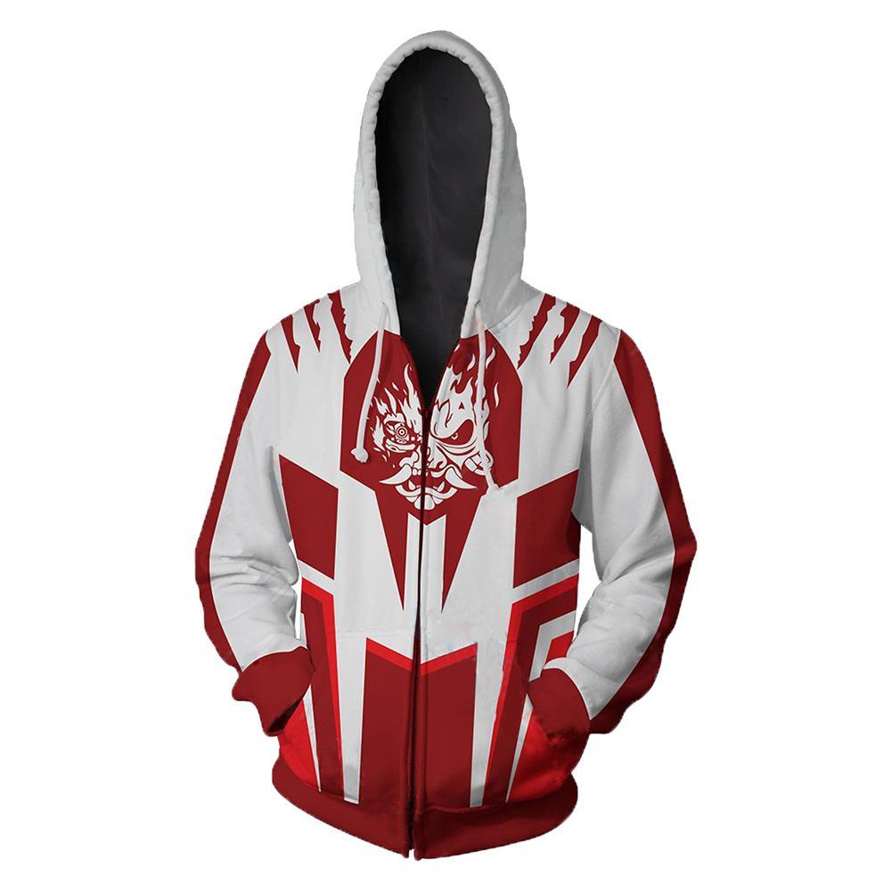 Unisex Game Cyberpunk 2077 Zip Up 3D Print Hoodies