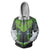 Unisex Shimada Genji Skin Hoodies Overwatch Zip Up 3D Print Green Jacket