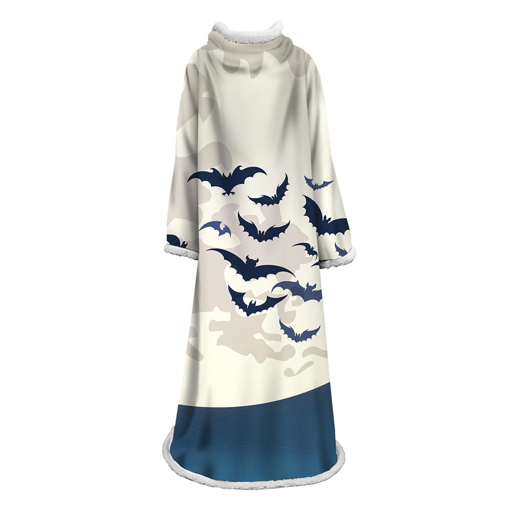 3D Digital Printed Blanket With Sleeves-Blanket Robe Halloween Party