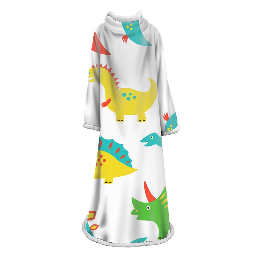 3D Digital Printed Cartoon Blanket With Sleeves-Cute Blanket Robe