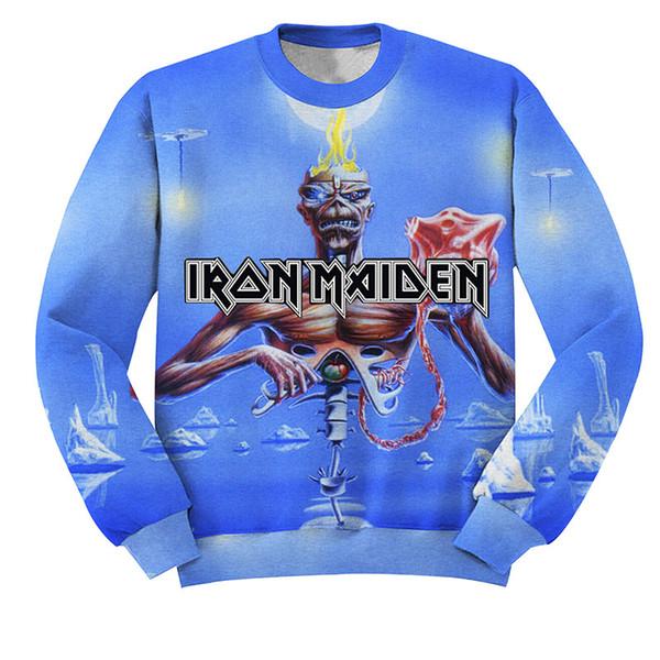 Iron Maiden Pullover 3D Print Jumper Killers Eddies Rock Music Band Sweatshirt