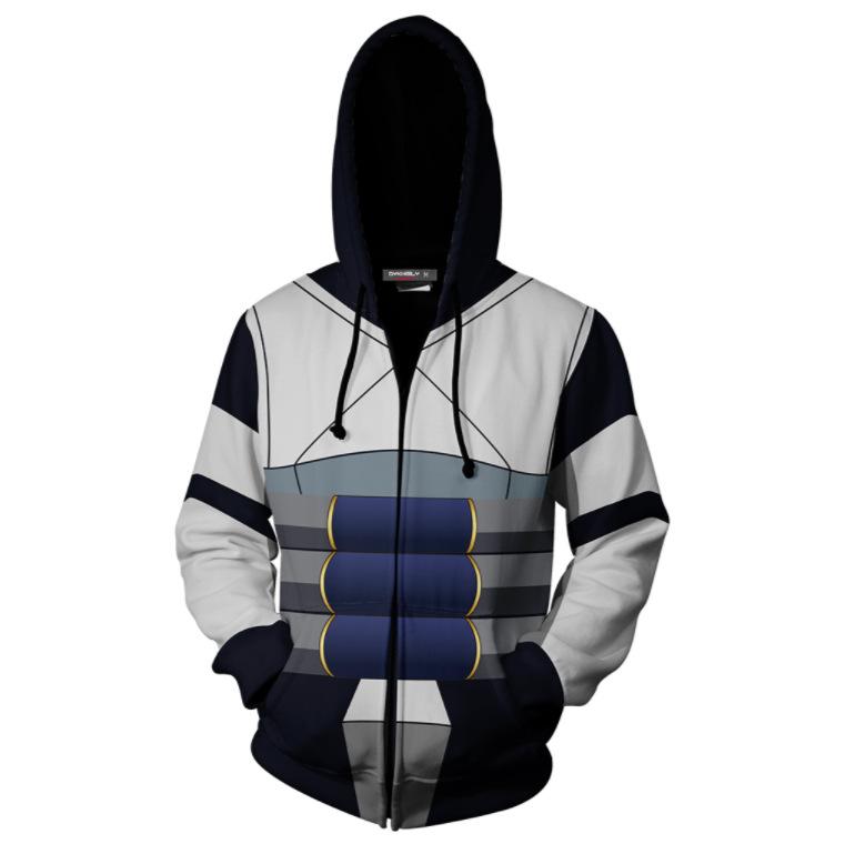 3D Printed Monoma Neito Hoodie - My Hero Academia Zip Hooded Sweatshirts