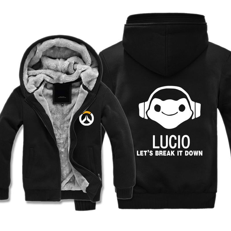 Overwatch Lucio Jackets - Zip Up Fleece Jacket