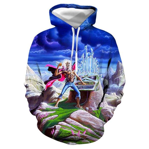 Fashion Iron Maiden Funny 3D Print Casual Hoodie Pullover Sweatshirt