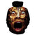 Halloween Big Face Screaming Devil 3D Printed Hoodie