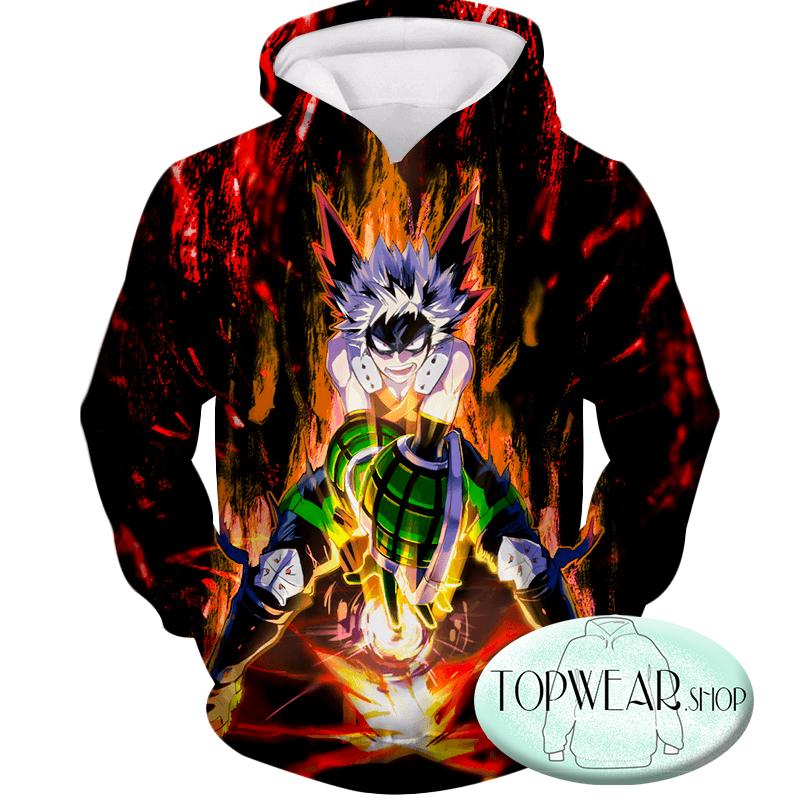 My Hero Academia Hoodies - Quirk Hero Bakugo Katsuki Ultimate Action Pullover Hoodie