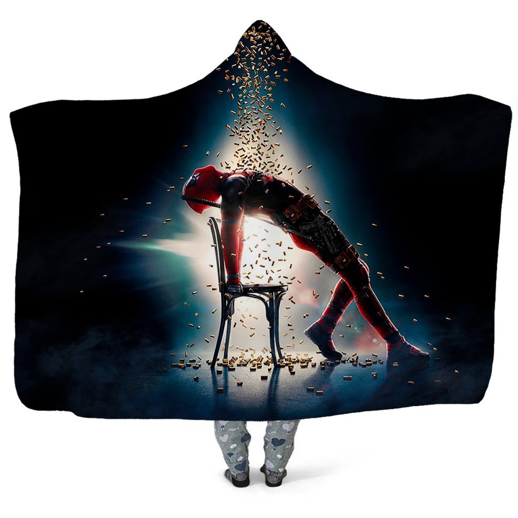 Deadpool Hooded Blanket - Bullet Shell Blanket