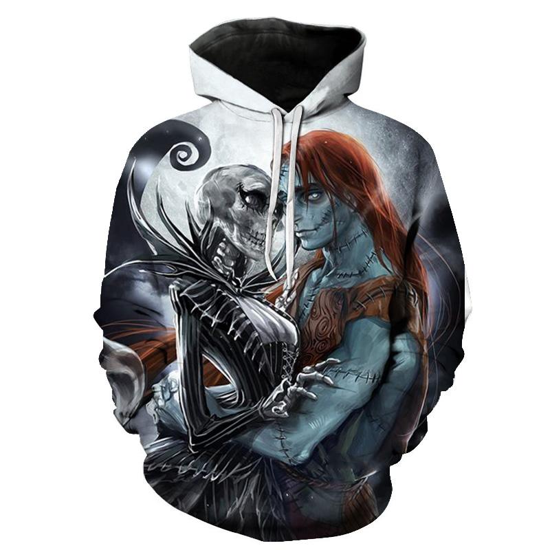 Halloween Devil Skull 3D Printed Hoodie Jack