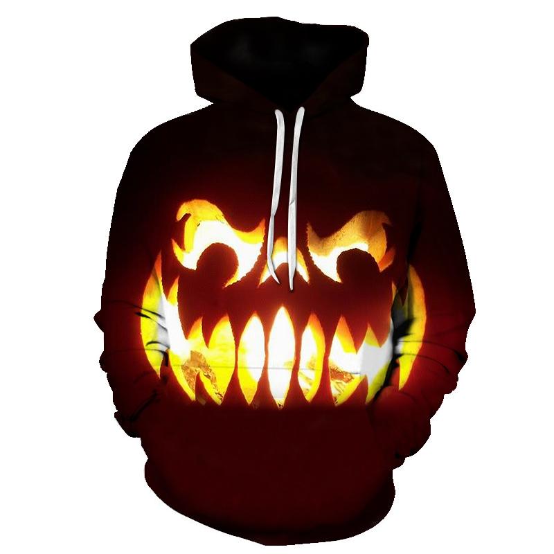 Halloween Terrible Pumpkin Lamp 3D Printed Hoodie