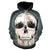 Halloween Devil White Skull 3D Printed Hoodie