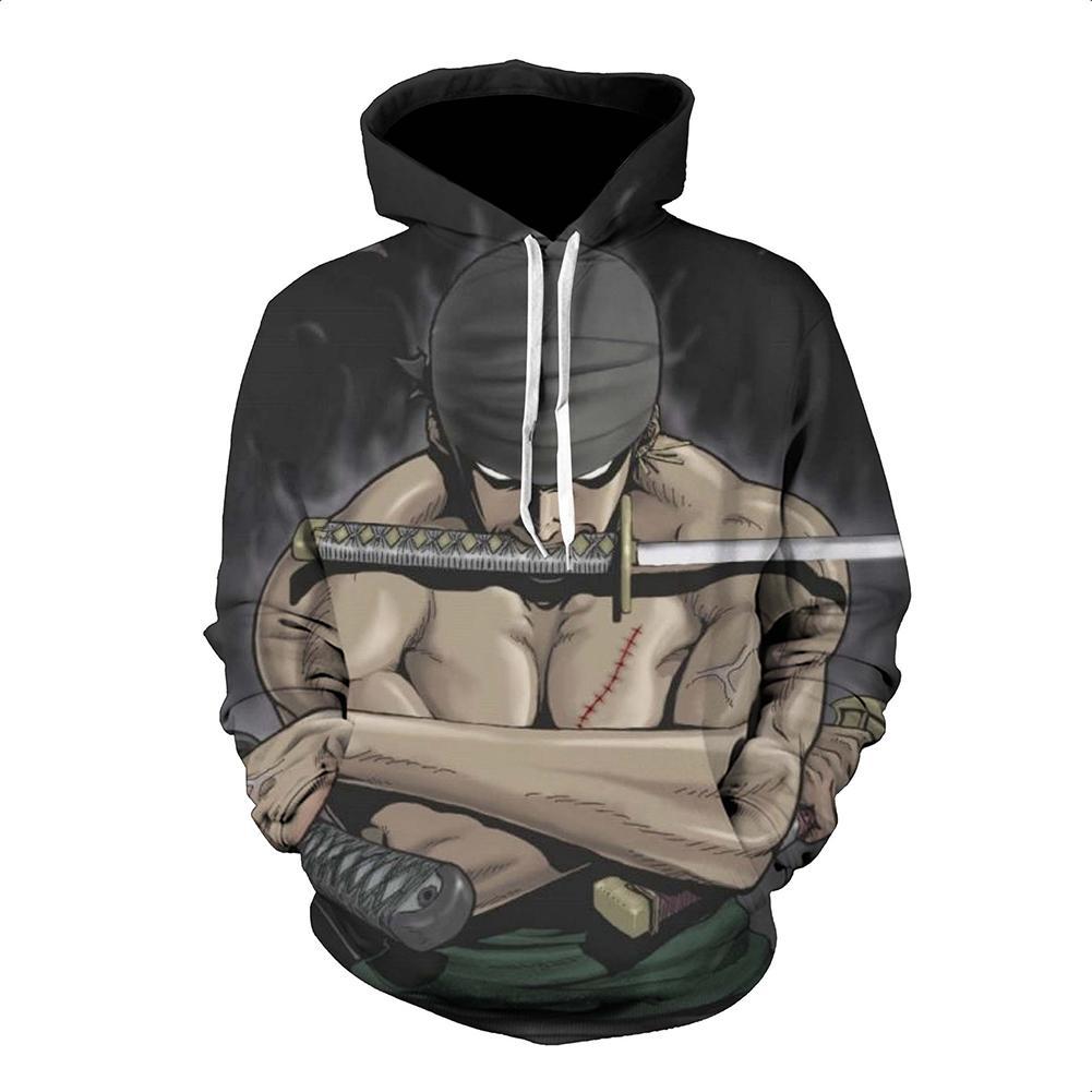 One Piece Hoodie - Zoro Pullover Hoodie