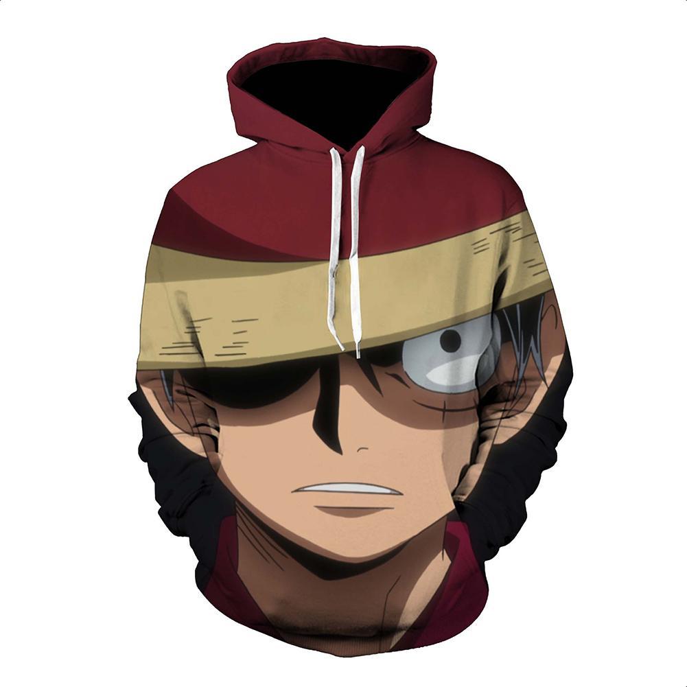 One Piece Hoodie - Monkey D. Luffy Pullover Hoodie