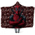 Deadpool Hooded Blanket - Human Head Background Deadpool Blanket