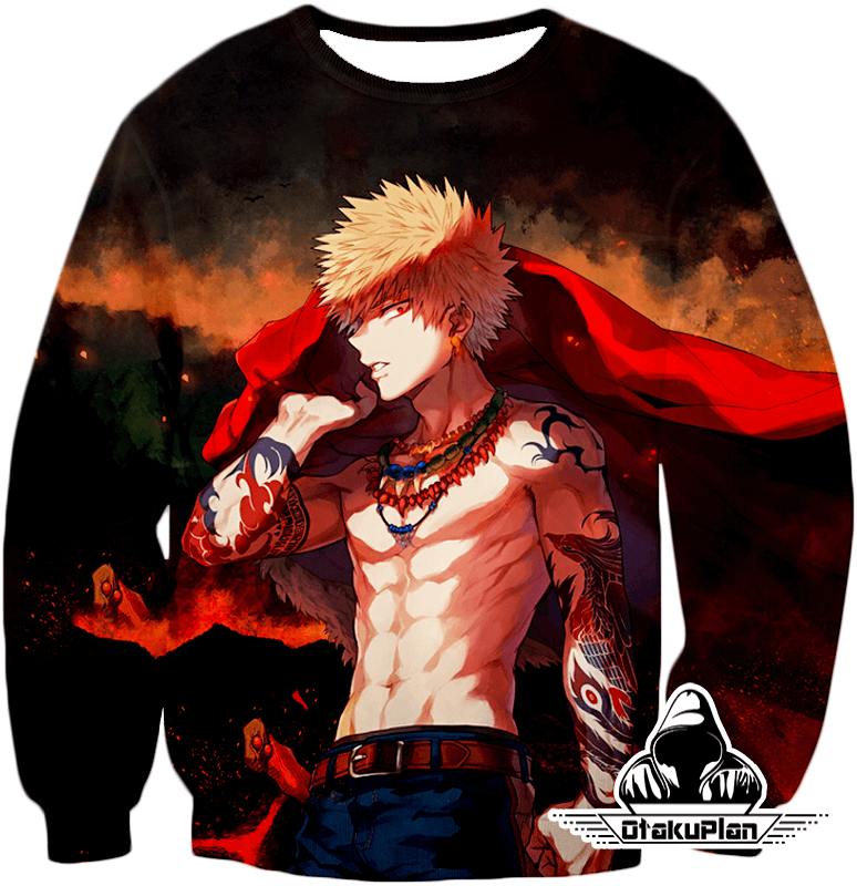 My Hero Academia Handsome Hero Fan Made Bakugo Katsuki Cool Anime Promo Hoodie MHA097