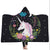 Unicorn Hooded Blankets - Black Unicorn Hooded Blanket