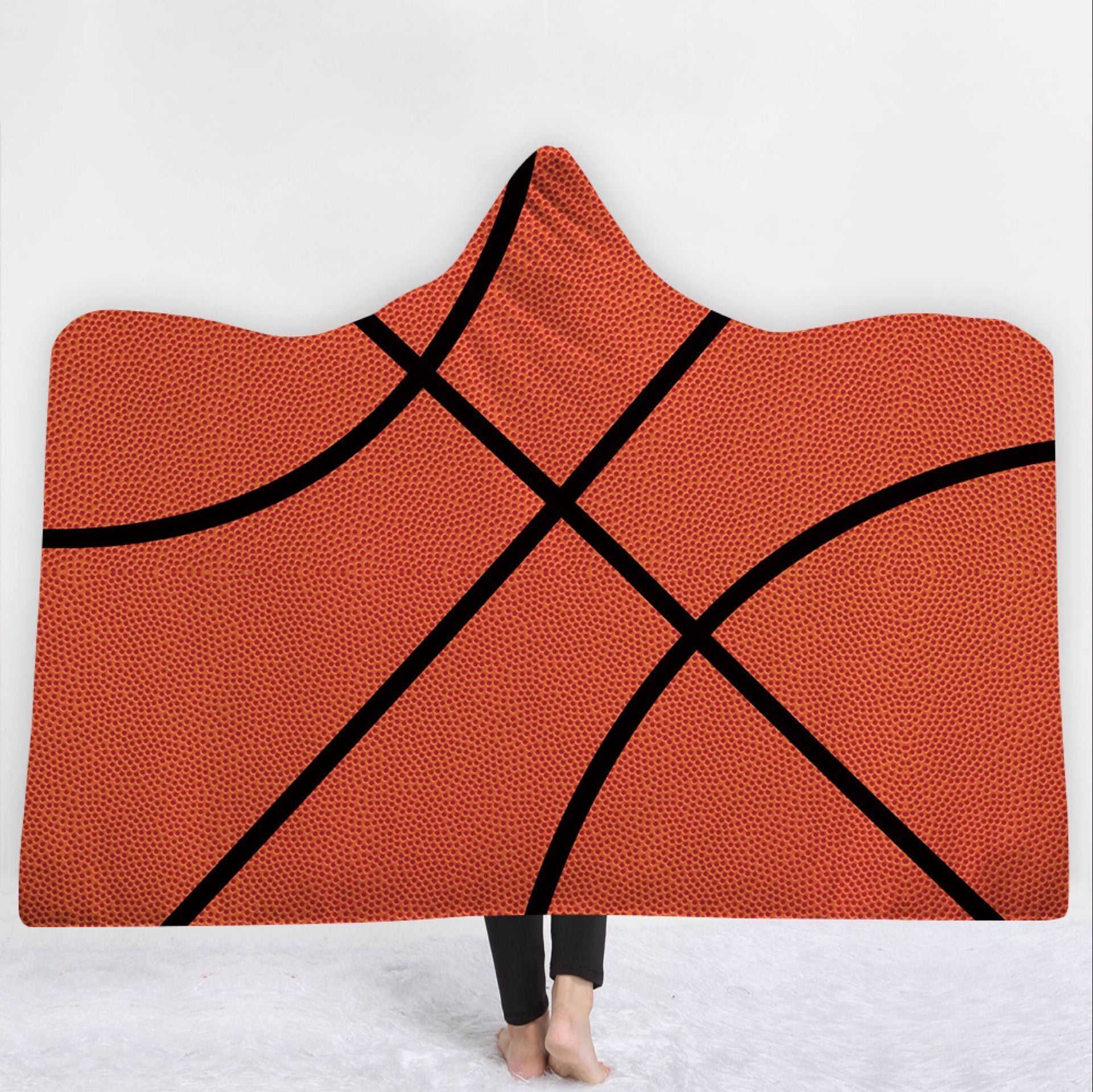 Basketball Hooded Blanket - Red Blanket