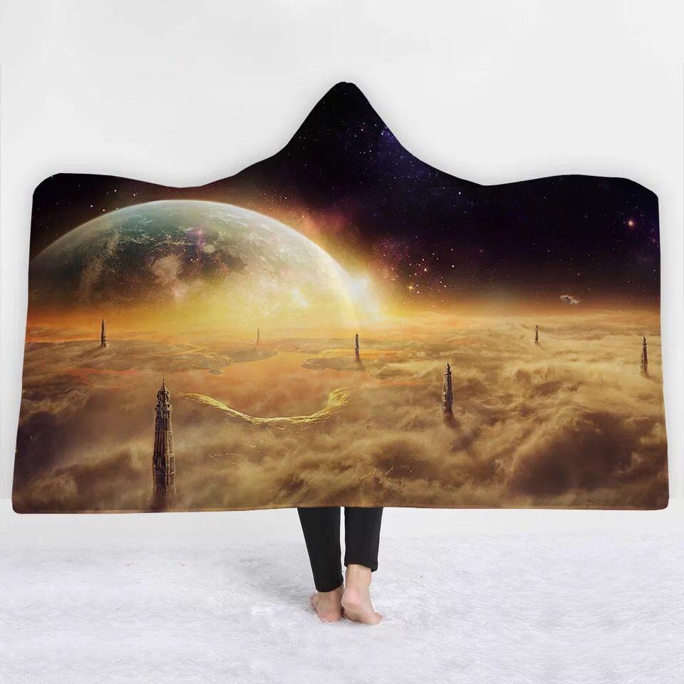 Galaxy Hooded Blanket - Dusk Yellow Blanket