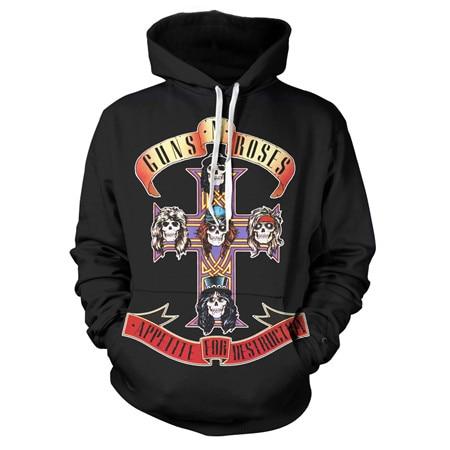 New Music Hoodies—— Guns N&#39; Roses Unisex 3D Print Appetite For Destruction Hoodies