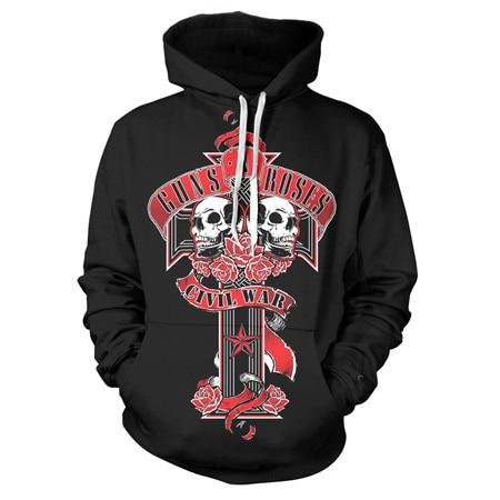 New Guns N' Roses Unisex 3D Print "Civil War" Hoodies