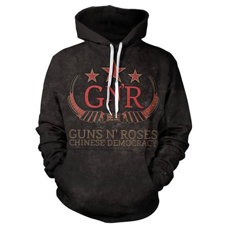 New Music Hoodies—— Guns N&#39; Roses Unisex 3D Print “Chinese Democracy” Hoodies