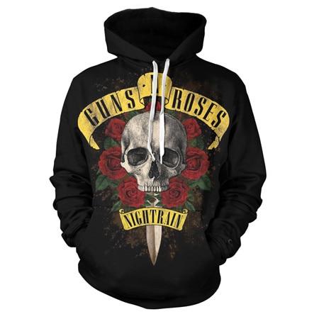 Music Hoodies—— Guns N&#39; Roses Unisex 3D Print “Nightrain” Hoodies