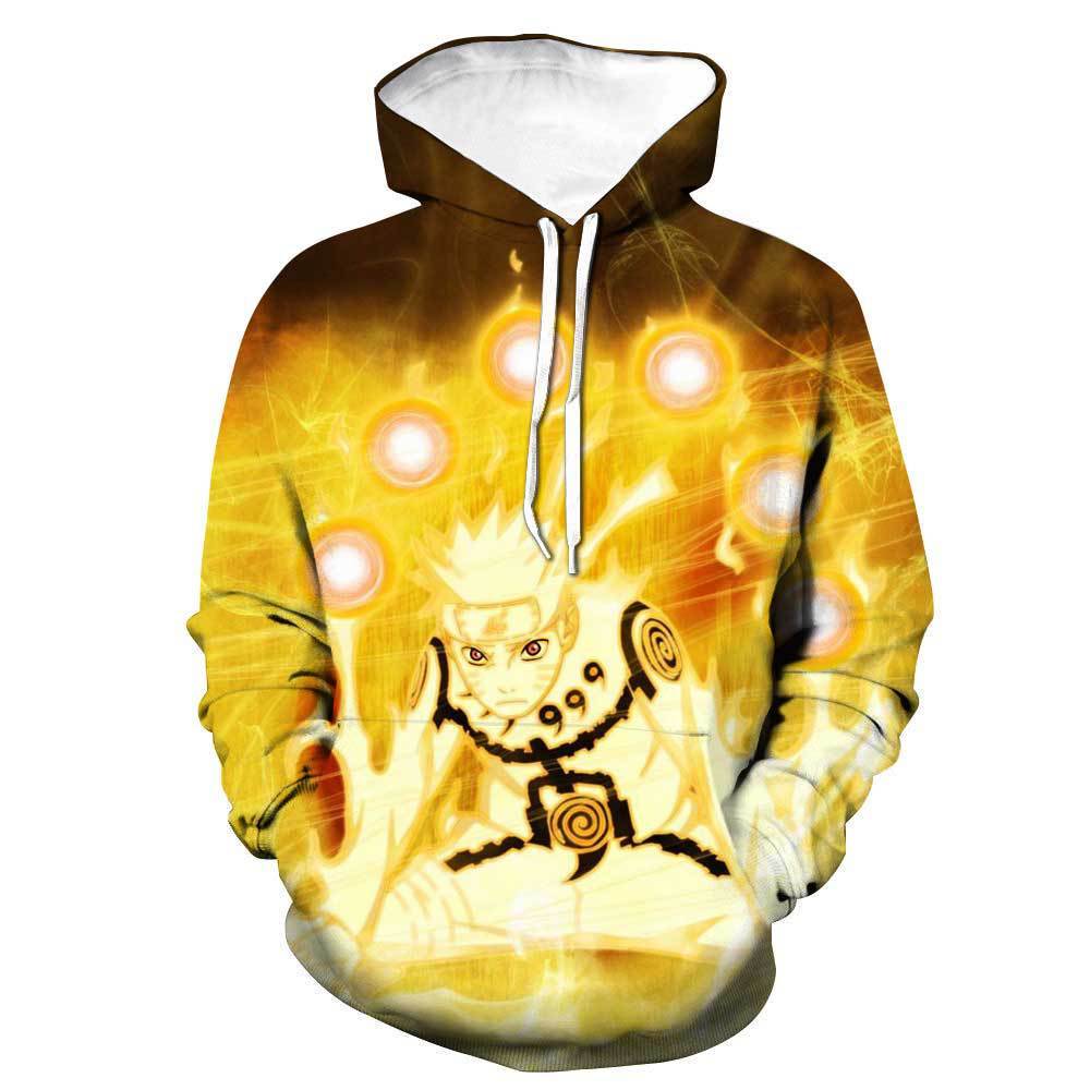 Anime Naruto 3D Printed Hoodie Pullover Hip Hop Top