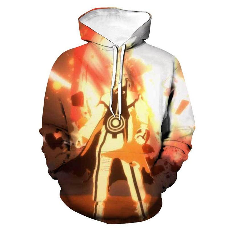 Anime Naruto 3D Printed Hooded Pullover Hoodie Sweatshirt Hip Hop Top