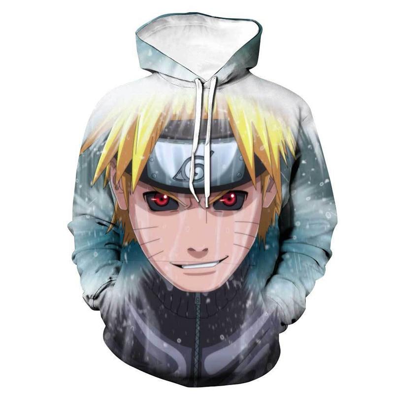 Anime Naruto 3D Printed Hoodie Pullover Hip Hop Top