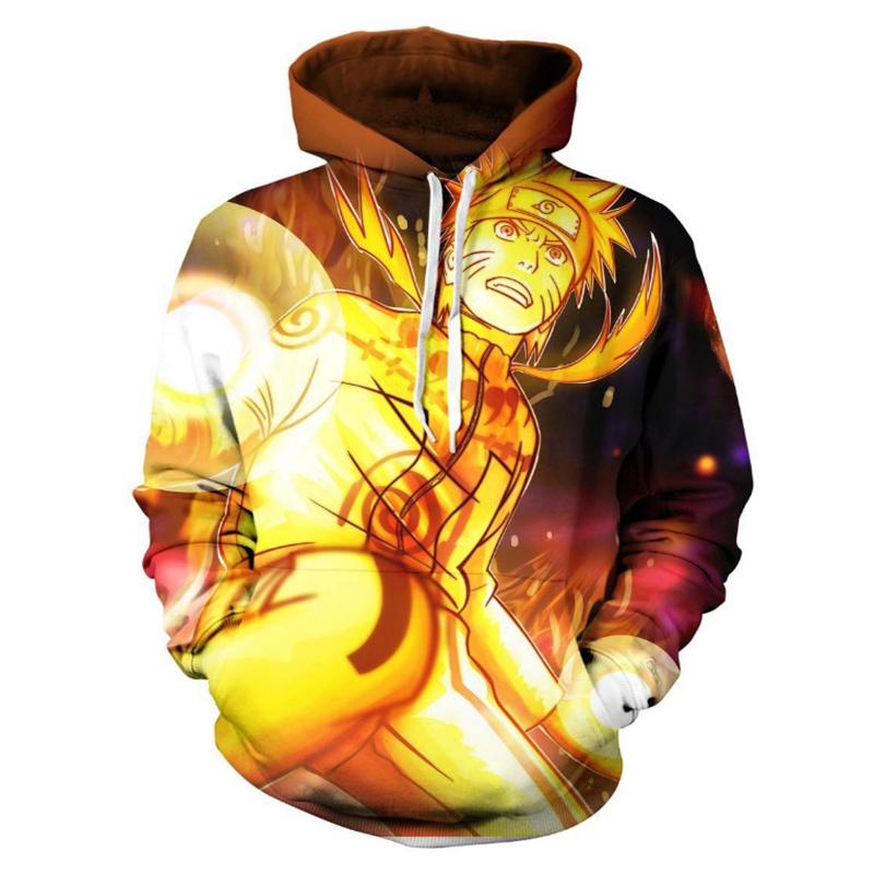 Anime Naruto 3D Printed Hooded Sweatshirt Pullover Hip Hop Hoodie