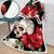 3D Digital Printed Skull Blanket With Sleeves-Horror Blanket Robe