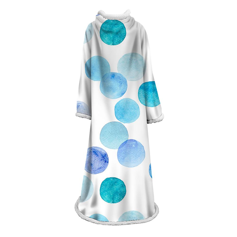 3D Digital Printed Plants Blanket With Sleeves-Leaves Blanket Robe