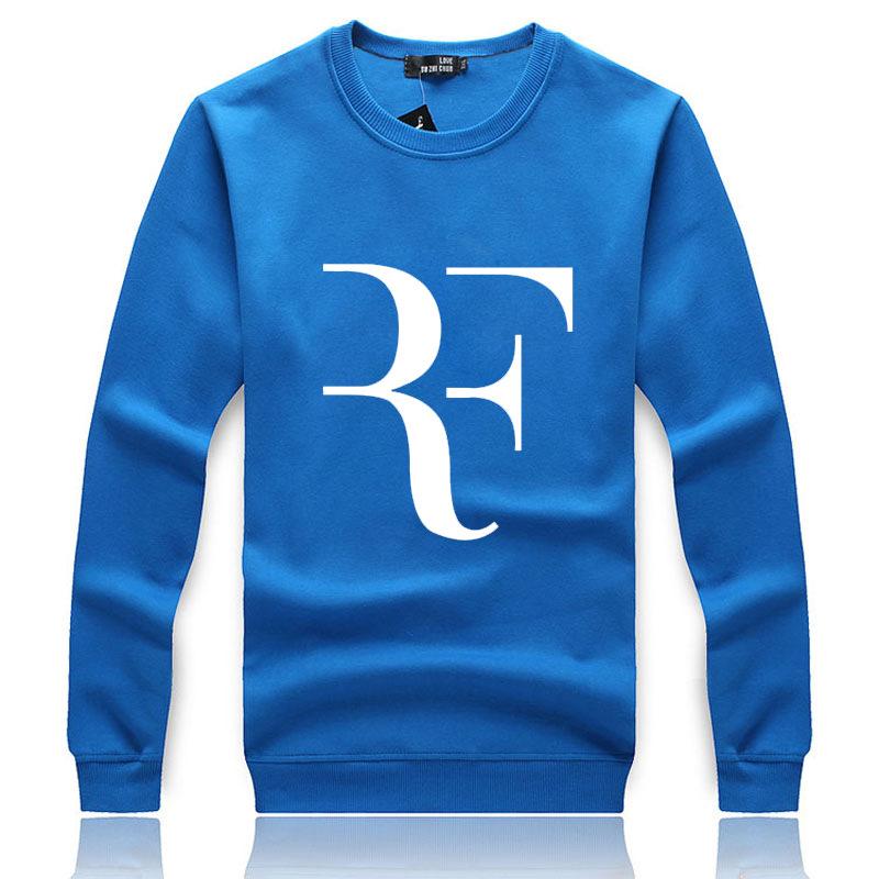 Men's Sweatshirts - Men's Sweatshirt Series RF White Icon Fleece Sweatshirt