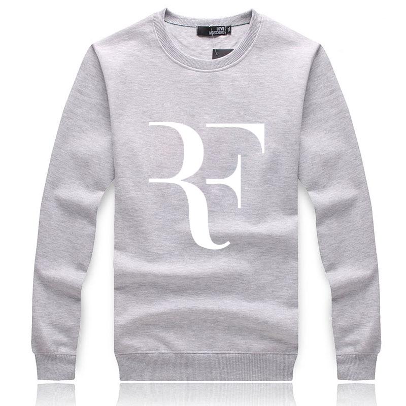 Men&#39;s Sweatshirts - Men&#39;s Sweatshirt Series RF White Icon Fleece Sweatshirt