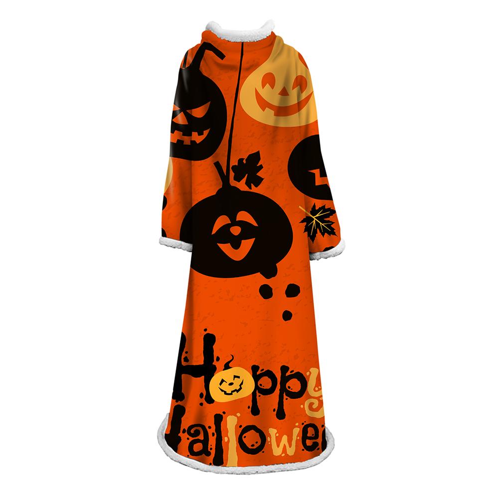 3D Digital Printed Blanket With Sleeves-Blanket Robe Halloween Party