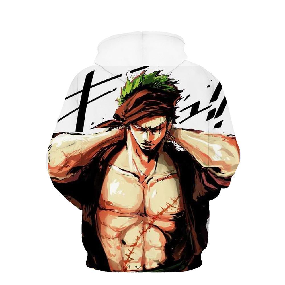 One Piece Hoodie - Zoro Pullover Hoodie