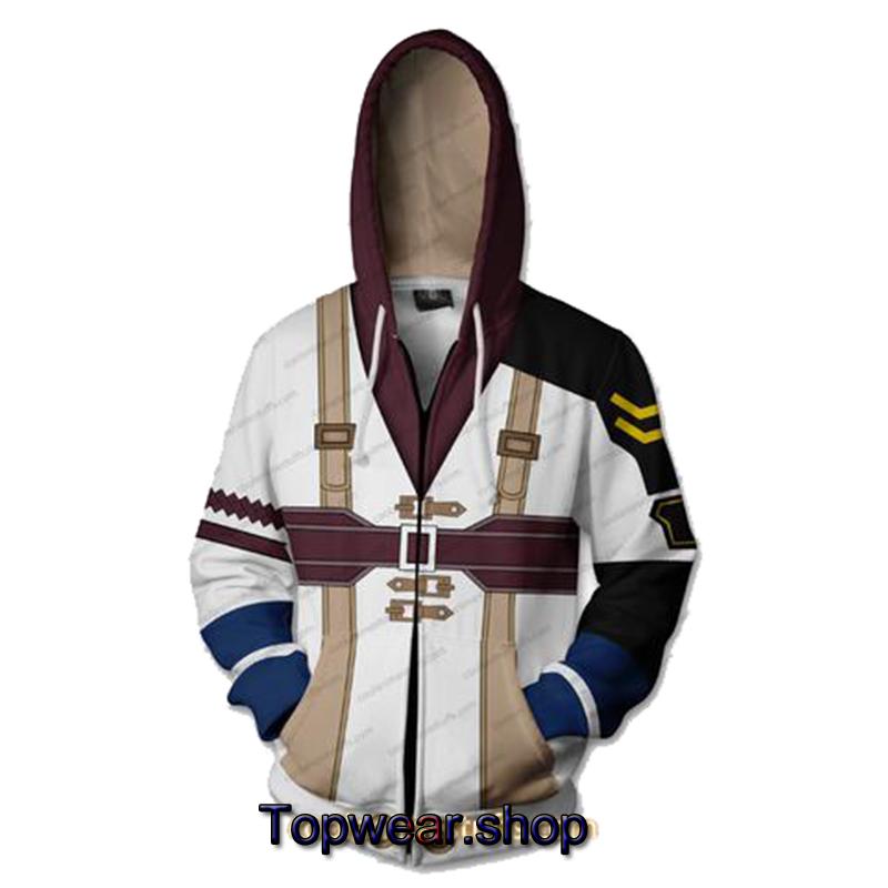 Final Fantasy Dissidia Hoodies - Zip Up Lightning Hoodie
