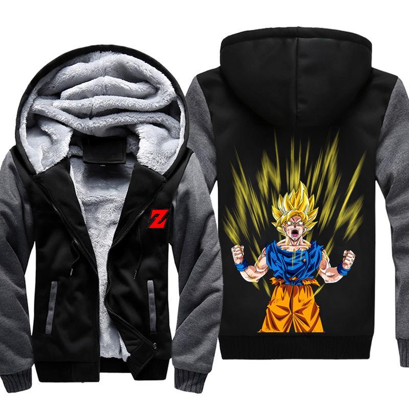 Dragon Ball Z  Jackets -  Super Saiyan Goku Fleece Jacket