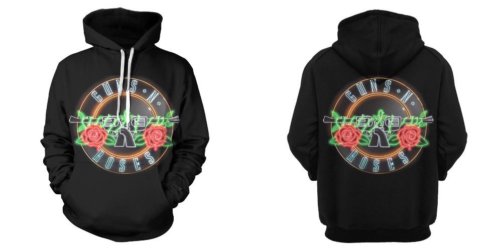 New Music Hoodies—— Shiny Guns N' Roses Unisex 3D Print Hoodies