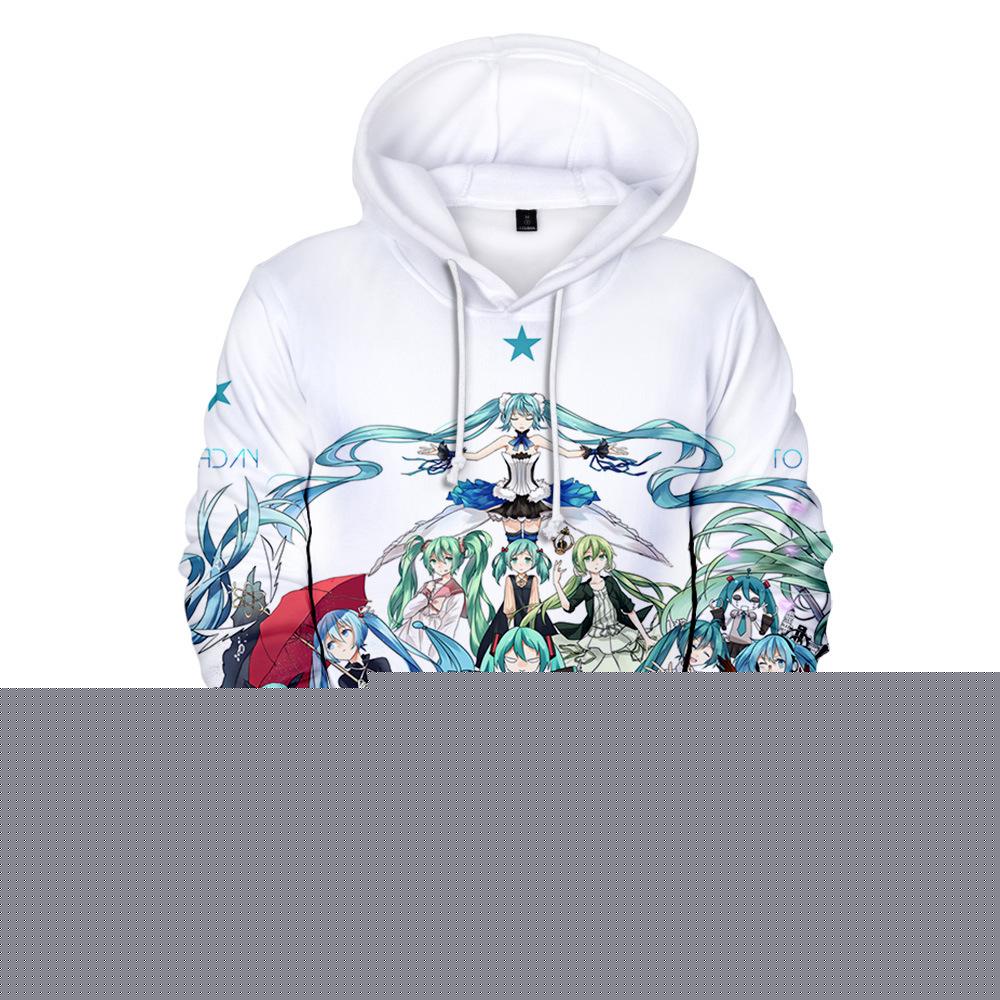Vocaloid Hatsune Miku Hooded Jacket Outwear - 3D Print Hoodie Sweatshirt